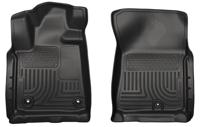 Toyota Sequoia Floor Liners - Front - Husky Liners - WeatherBeater - Black - 2012